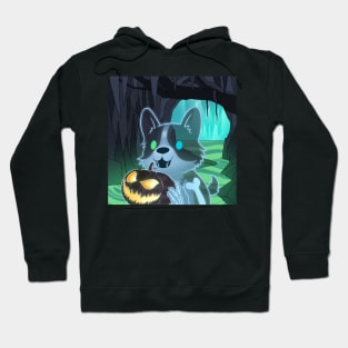 Spooky Ghost Corgi Hoodie